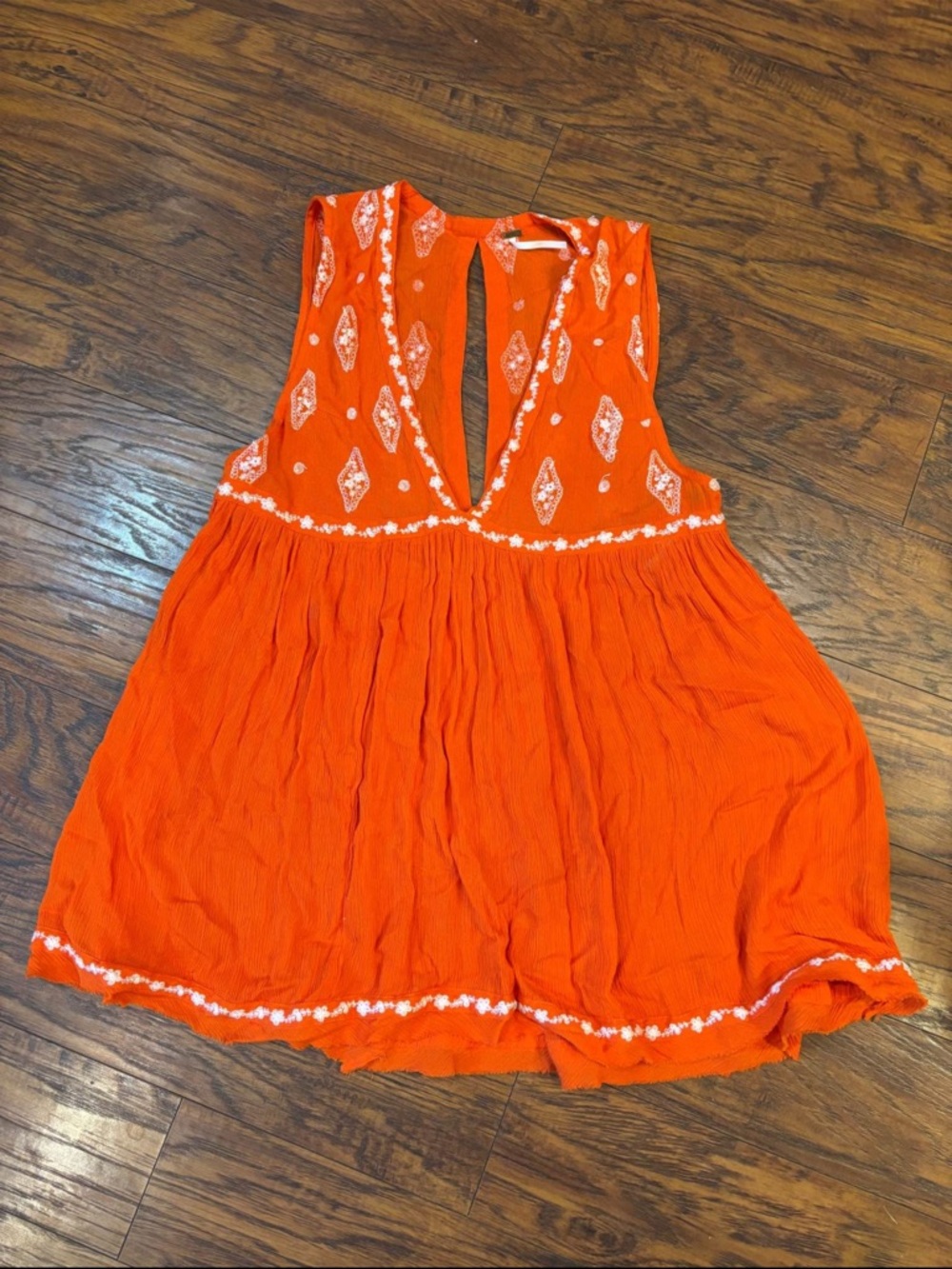 Free People Embroidered top